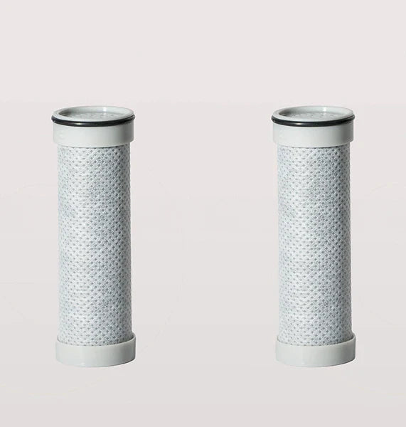 Dva náhradní ACF filtry Zenea s aktivním uhlím – balení pro sprchovou hlavici, odstranění chlóru a nečistot z vody