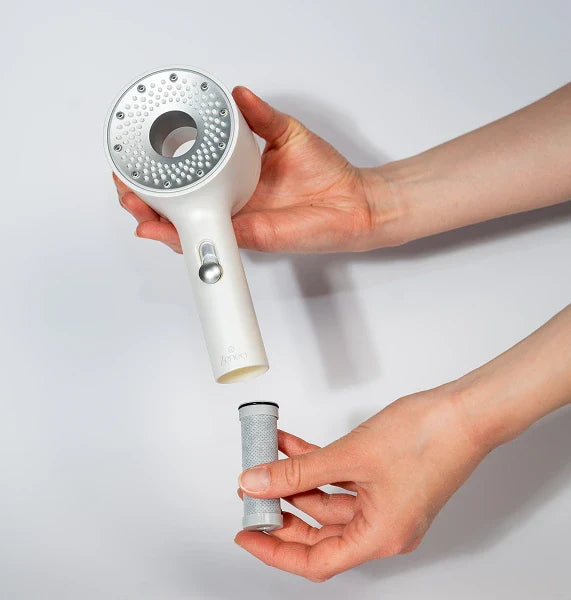 Ukážka vloženia ACF filtra do filtračnej sprchovej hlavice