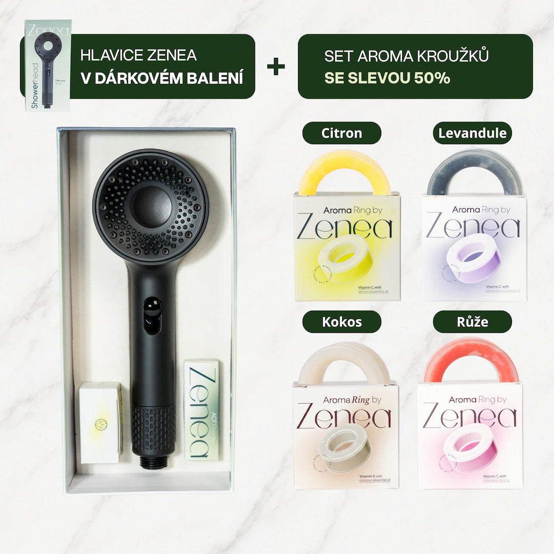 Zenea Filtrační sprchová hlavice + Aroma set