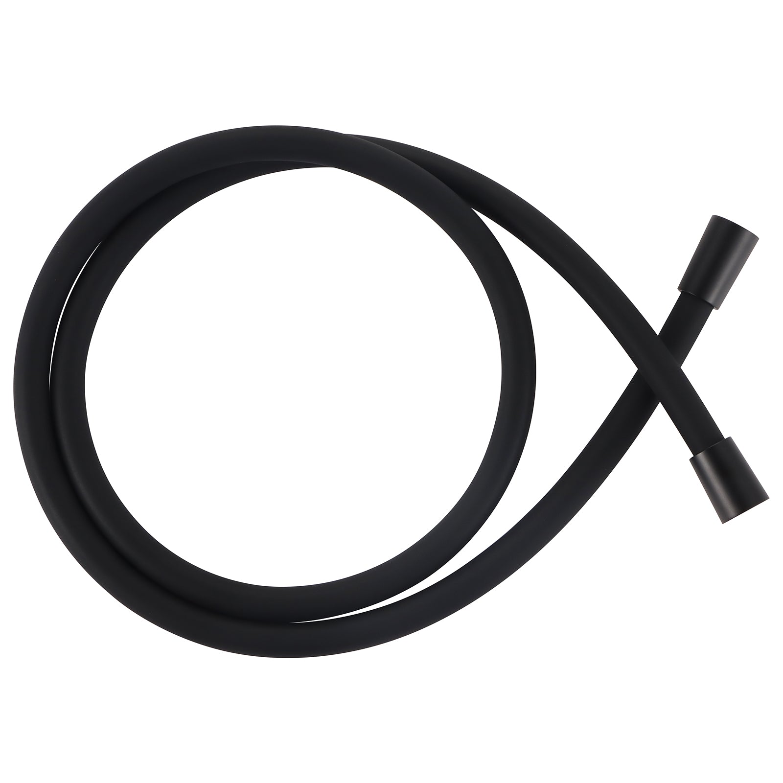 Černá sprchová hadice Zenea odolná silikonová hadice s mosaznými koncovkami