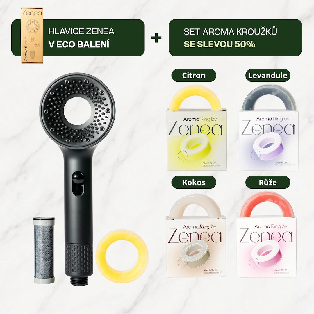 Zenea Filtrační sprchová hlavice + Aroma set