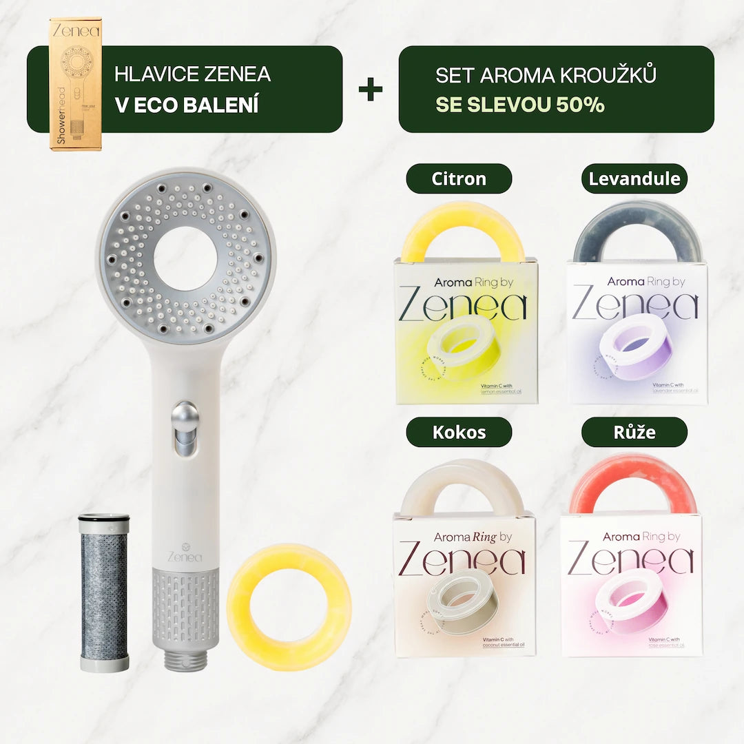 Zenea Filtrační sprchová hlavice + Aroma set