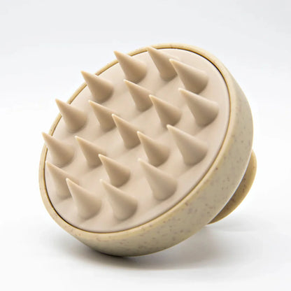 Masážní kartáč na pokožku hlavy, nástroj pro stimulaci a zlepšení cirkulace.