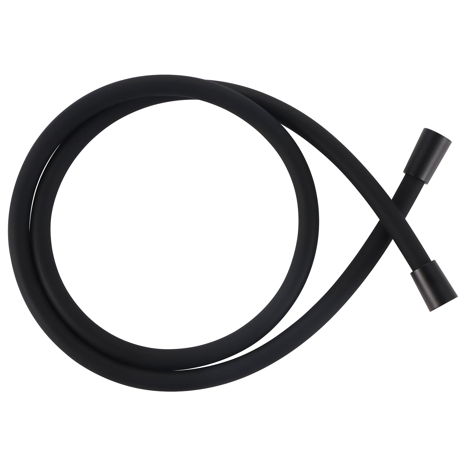 Černá sprchová hadice Zenea odolná silikonová hadice s mosaznými koncovkami